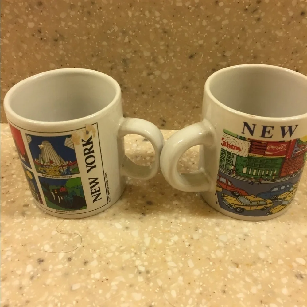 Two NY Small Coffee Cups